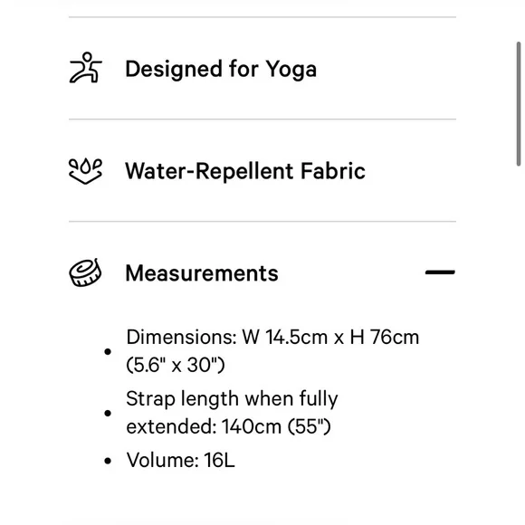 NEW Lululemon Adjustable Yoga Mat Bag - Picture 5 of 7